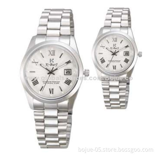 2014 Hot Sale K-BURJ Men's Business Wristwatches, Made of Stainless Steel, Etched Surface